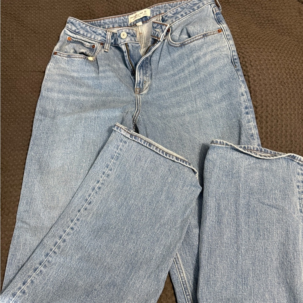 Abercrombie & Fitch Light Blue Straight Leg Jeans